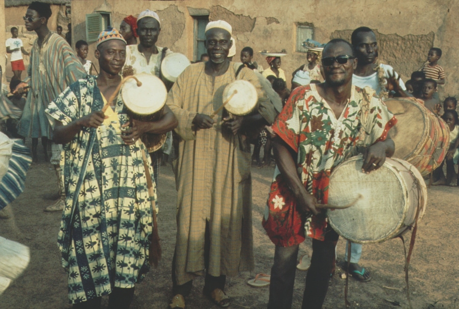 Dagbamba drummers, Tamale, 1977