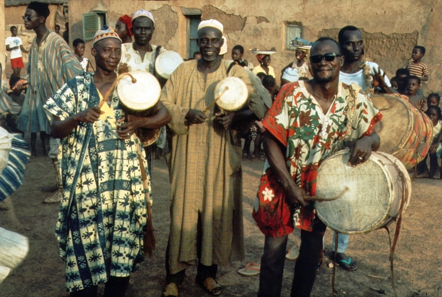 Dagbamba drummers, Tamale, 1977